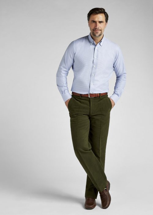 Dark Olive Moleskin Trousers