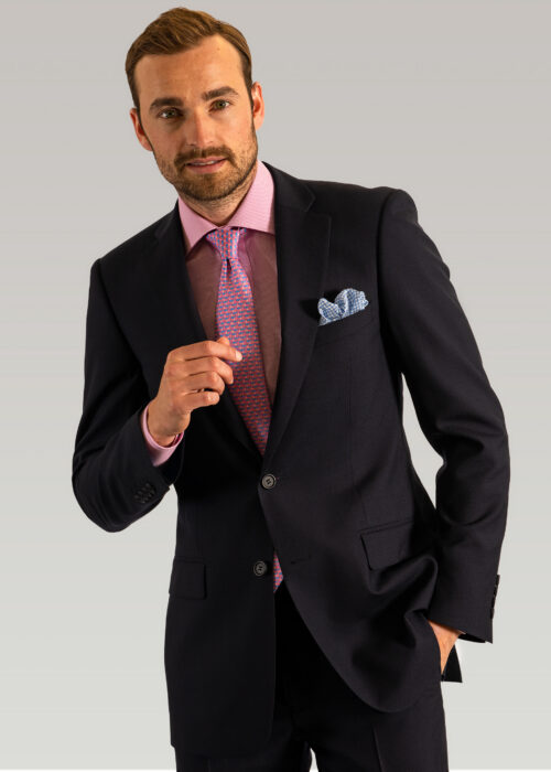 Tailored Fit Navy Blue Lightweight Suit