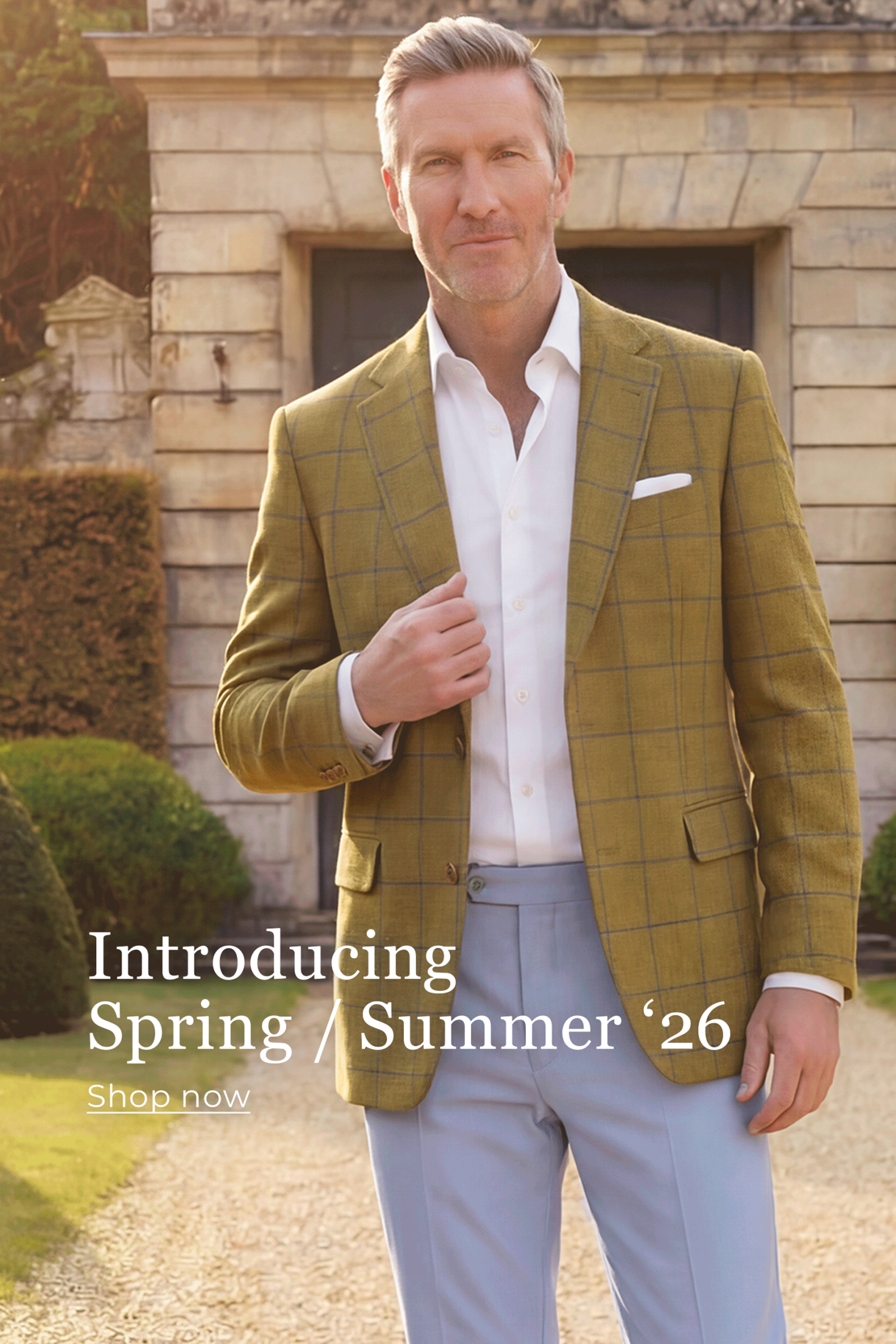 Tailored Fit Green and Blue Overcheck Jacket – New Arrival