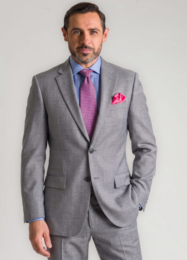 tailored-fit-lightweight-plain-grey-suit-smart-wedding