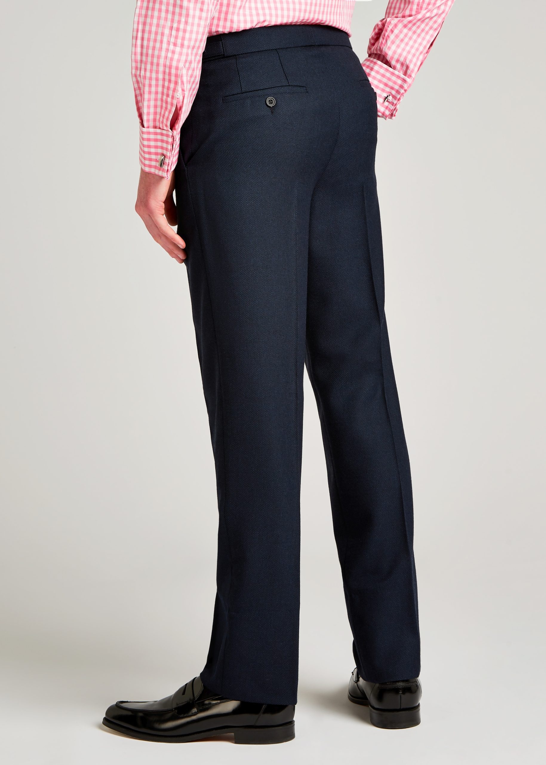 Tailored Fit Navy Birdseye