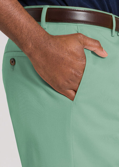 Green Cotton Trousers - SS26