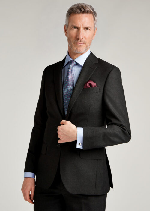 Tailored Fit Charcoal Pic and Pic Suit